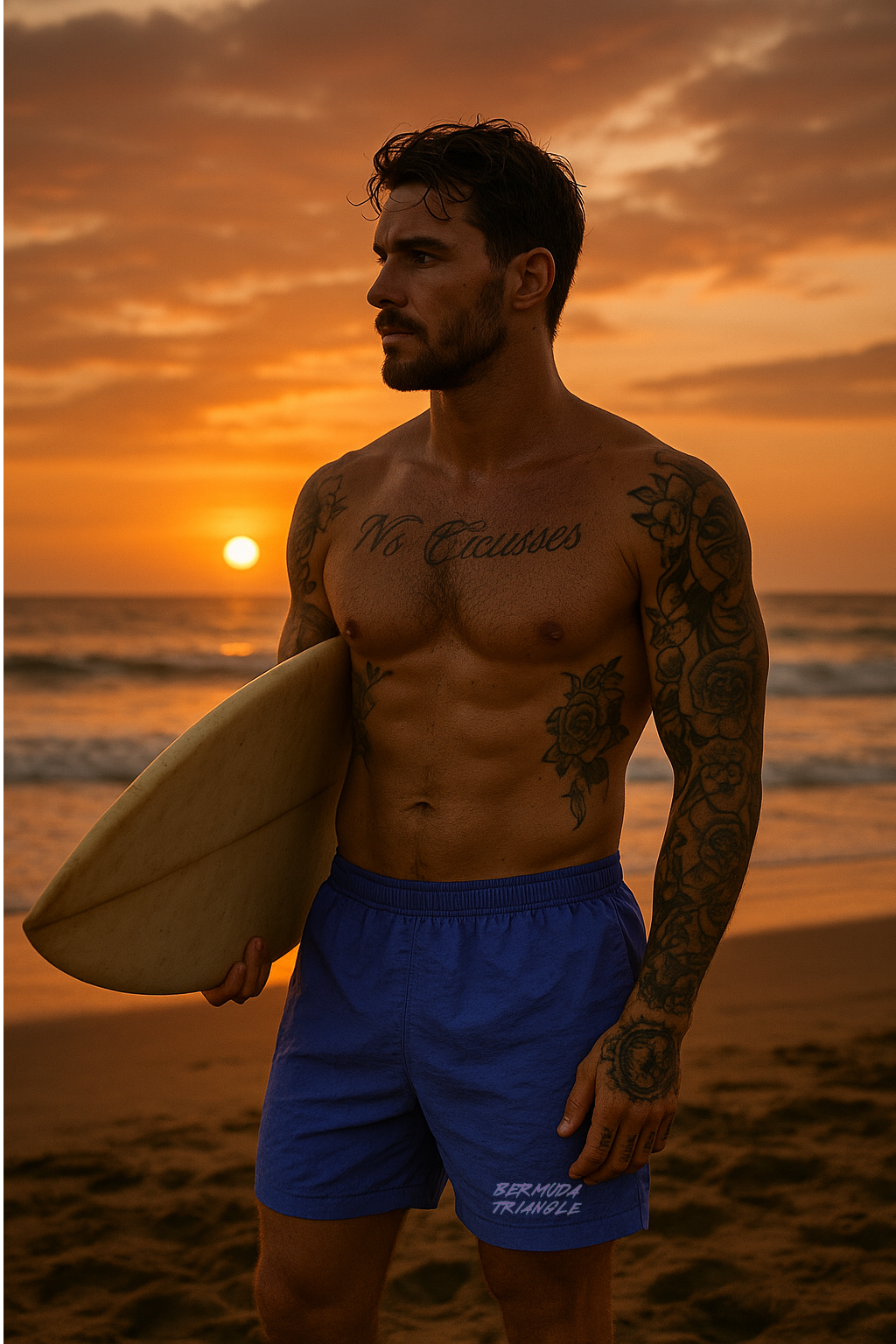 <p>BERMUDA TRIANGLE SHORTS<br/>BACK FROM THE <em>DEPTHS</em></p>